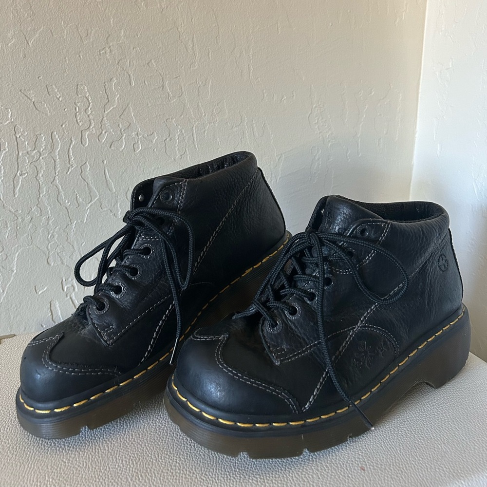 SOLD - Dr Martens Vintage Platform Daisy Oxford Shoes Y2k Leather 12283 - Picture 9 of 12